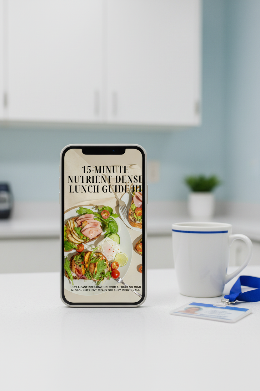 15-Minute Nutrient-Dense Lunch Guide III - Hospital Cover Mockup