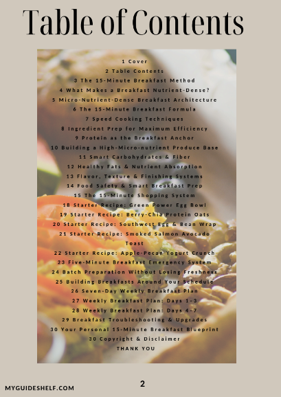 15-Minute Nutrient-Dense Breakfast Guide