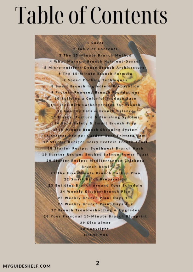 The 15-Minute Nutrient-Dense Brunch Guide II